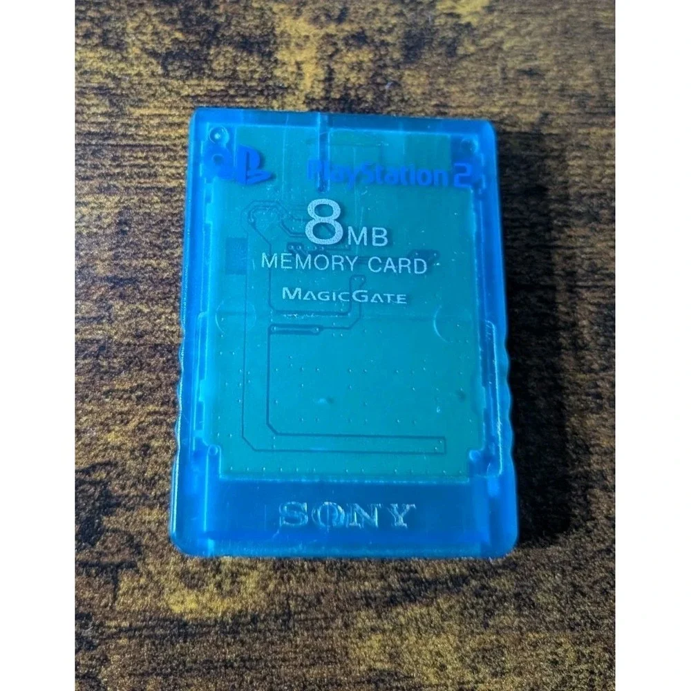 Genuine Official Sony PlayStation PS1 Memory Card SCPH-1020 Island Blue Tested